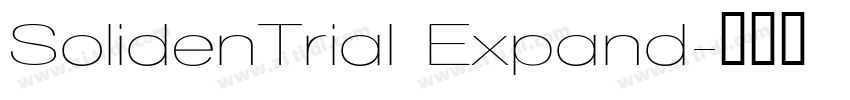 SolidenTrial Expand字体转换
